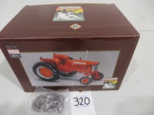 Allis Chalmers D-14 High Crop, Spec Cast, 1/16 scale, NFTM w/belt buckle and stand