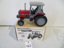 Massey Ferguson 3070 tractor rubber tires, rear hitch, Ertl 1/16