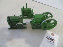 3 John Deere motors w/hit and miss