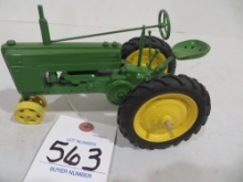 John Deere H with steel wheels in front, LAD custom tractor