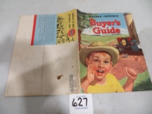 Massey Harris Buyer's guide 1950's vintage w/boy in straw hat