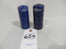 2 Harvestore salt shakers