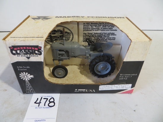Massey Ferguson Grey Pony, customized 1/16 scale