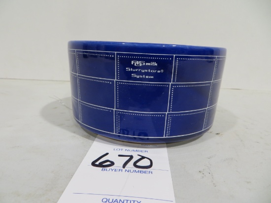 Rare vintage promotional bowl modeled after the A.O. Smith Slurrystore