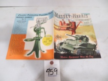 Massey Harris Farmers 1944 Handy Catalogue, good shape
