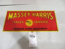 Massey Harris Modern Farm Equipment metal sign