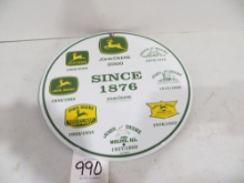 John Deere 2000 metal sign "John Deere Since 1876"