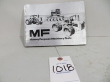 Massey Ferguson Machinery Guide, Great condition