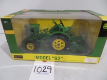 John Deere 62 tractor w/L-14 one row cultivator, SpecCast 1/16