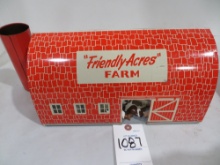 Friendly Acres Dairy Farm w/silo, tin litho by Susy Goose w/mixture of cows