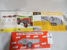 Massey Ferguson 50 1958, Ferguson Manure Spreader 1950, Ferguson Side Delivery Rake brochures