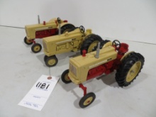 set of 3 Cockshutts tractor 1987 Farm Toy Museum Commerative 560, 570 & 570 Super
