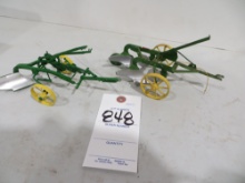 2 John Deere trip plows