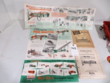 New Idea side rake advertisements & John Deere instruction manuals