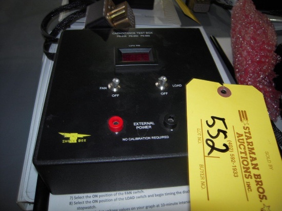 SHOCK BOX PS-835, PS-850, PS-855 CAPACITANCE TEST BOX