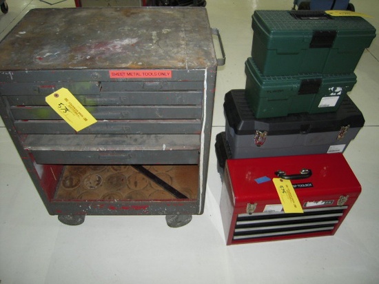 CRAFTSMAN ROLL-AROUND TOOL BOX & CARRY TOOL BOXES