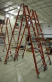 10' WARNER FIBERGLASS DOUBLE SIDED LADDER