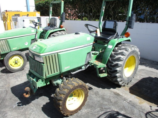 JOHN DEERE MDL 3005 TRACTOR, 4-WHEEL DRIVE, YANMAR 1.3 LITER DIESEL ENGINE, 4-SPEED HIGH & LOW, 3-PO