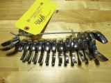 SNAP ON CROWS FEET WRENCHES 3/8'' (13 EA)