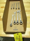 BLUE POINT REVERSING RATCHET & OPEN END WRENCHES (8 EA)