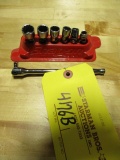 SNAP ON 1/4'' SWIVEL SOCKETS (7 EA)