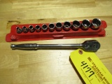 SNAP ON 3/8'' SHALLOW SOCKET SET (12 EA)
