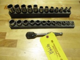 SNAP ON 3/8'' SHALLOW & DEEP WELL SOCKET SET (25 EA)