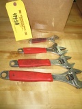 SNAP ON ADJUSTABLE WRENCHES (4 EA)