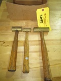 BRASS HAMMERS (3 EA)