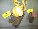 (2) CHAIN HOISTS, 1-TON & 1-1/2 TON