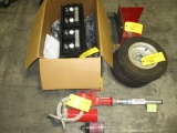 GSE BATTERY, WHEELS & GAS HAND PUMP