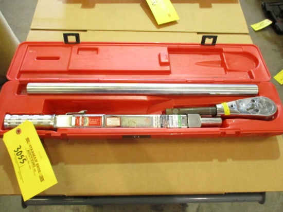 SNAP-ON TORQUE WRENCH 200-600 FT/LB, 3/4'' DRIVE MDL TQR600C