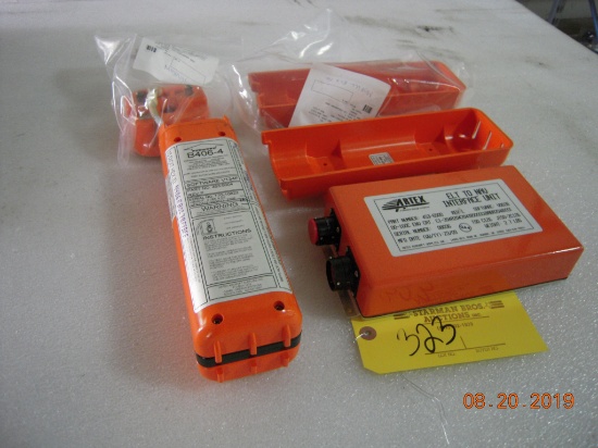 ARTEX ELT TO NAV INTERFACE UNIT P/N 453-65001, ELT UNIT 453-5004 & MOUNTING FRAMES