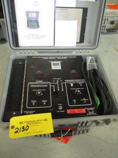 POWER PRODUCTS CA-1550-CML NICAD, LEAD ACID BATTERY CHARGER/ANALYZER