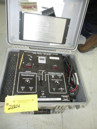 POWER PRODUCTS CA-1550-CML NICAD, LEAD ACID BATTERY CHARGER/ANALYZER