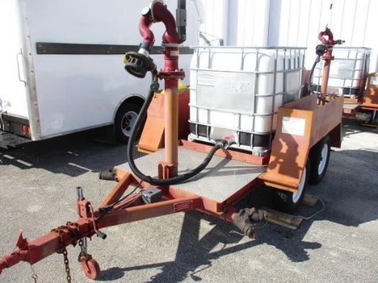 TYCO FIRE PRODUCT FIRE FIGHTING TRAILER W/250 GAL TANK