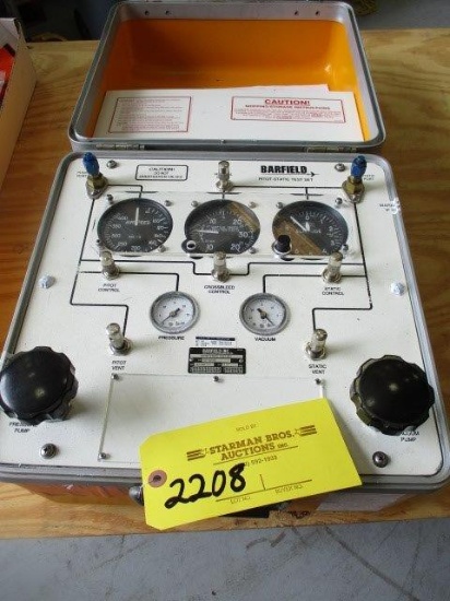 BARFIELD MDL 1811GA435 PITOT STATIC TEST SET 101-00185