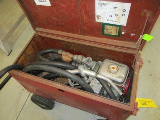 PORTABLE DE-FUEL/REFUEL SYSTEM W/GAS MOTOR