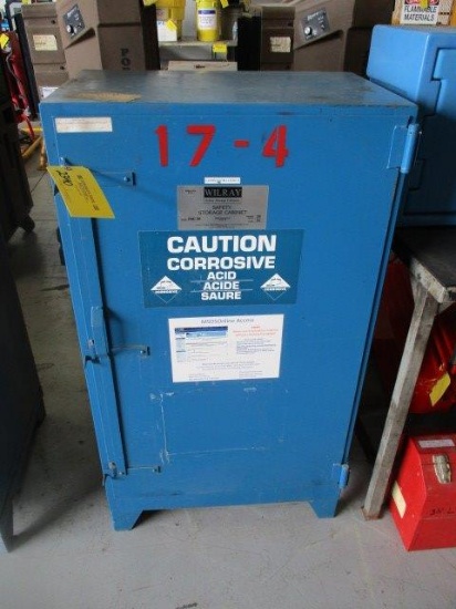 WILRAY 20 GAL SINGLE DOOR FIRE PROOF CABINET