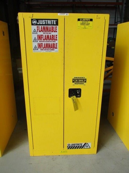 JUSTRITE 60 GAL 2 DOOR FIRE PROOF CABINET