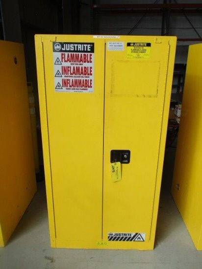 JUSTRITE 60 GAL 2 DOOR FIRE PROOF CABINET