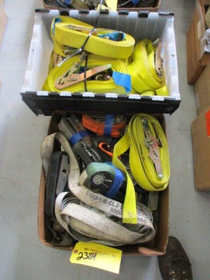 BOXES OF RATCHET STRAPS
