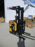 CAT MDL NR4000 24-VOLT ELECTRIC STAND ON FORKLIFT, 4,000 LB, TRIPLE STAGE 20' MAST W/BASSI SR-4803 C