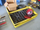 (7) BARREL SPILL CONTAINERS & FUNNELS