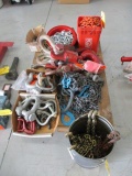 PALLET OF CHAINS, CLEVIS & HOCKS