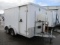 2004 WELLS CARGO 6' X 12' ENCLOSED TRAILER, DOUBLE AXLE, DROP DOWN REAR DOOR