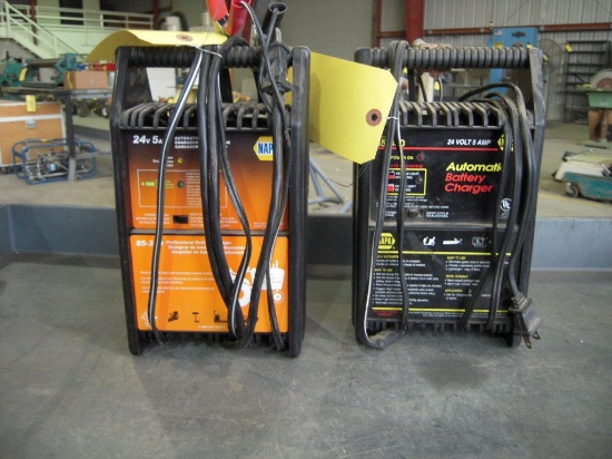 (2) NAPA 24-VOLT BATTERY CHARGERS