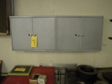 (2) WAL MOUNT METAL CABINETS