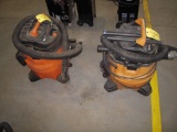 (2) RIDGID 14-GALLON SHOP VACS