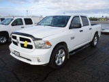 2015 DODGE RAM 1500 PICKUP, 4 DOOR SHORT BED, 3.6 LITER, 6 CYLINDER, AUTO TRANSMISSION, BACKUP CAMER